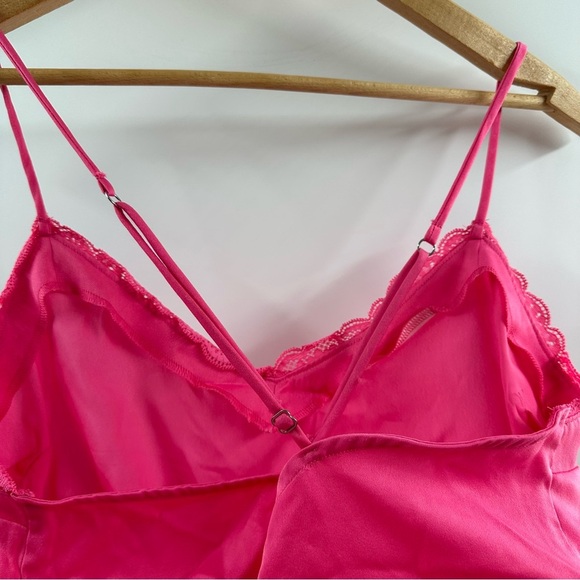 Gilly Hicks Satin Hot Pink Sleep Tank – Size Medium - Picture 4 of 6